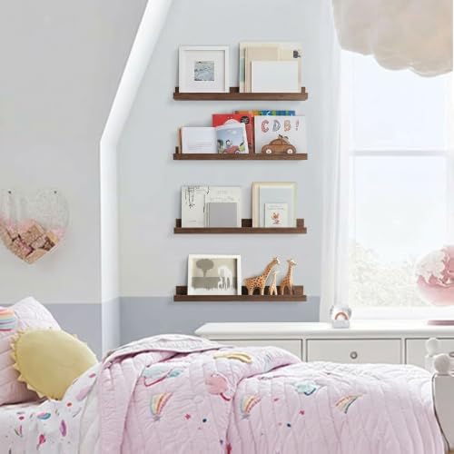 24 Inch Floating Shelves for Wall Set of 4 (4 Count)