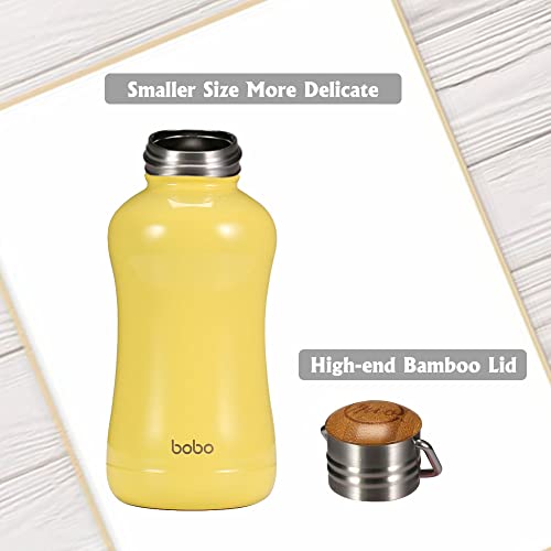 Mini Insulated Water Bottle With Bamboo Lid