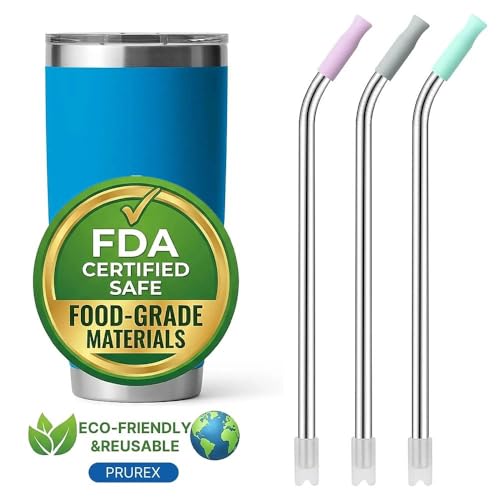 Bent Metal Straws for Stanley 30oz