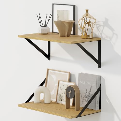 Deep Floating Shelves for Wall (2 Count)
