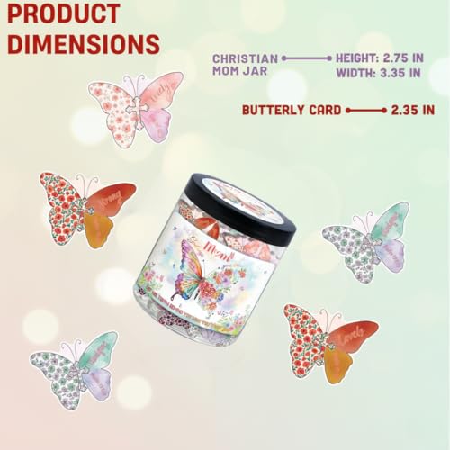 Positive Butterfly for Mom Jar