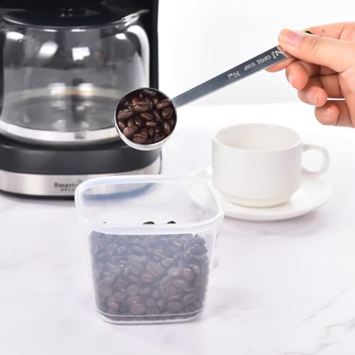 5 Pcs Coffee Scoop 2 Tablespoon Scoop Stainless Steel Tablespoon Measuring Spoon Long Handle for Powder Ground Coffee Tea Sugar (5 Count)