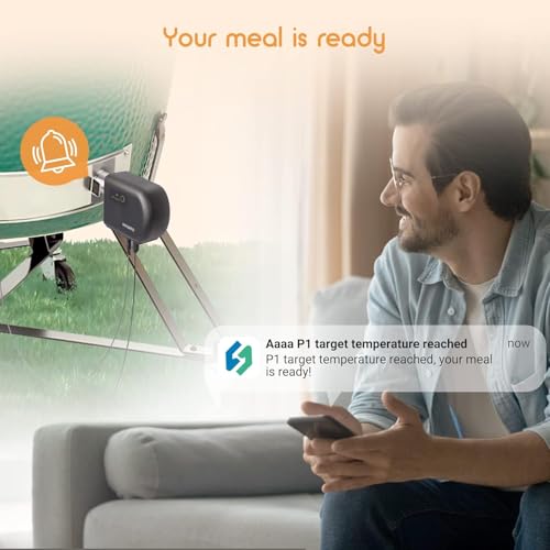 Wi Fi and Bluetooth BBQ Automatic Smoker Fan Thermometer