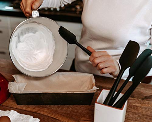 Premium 600°F Heat Resistant 5 Piece Silicone Spatula Set for Baking (5 Count)
