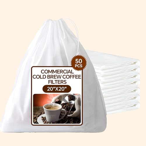 50 Pcs Commercial Cold Brew Coffee Filters (50 Count)