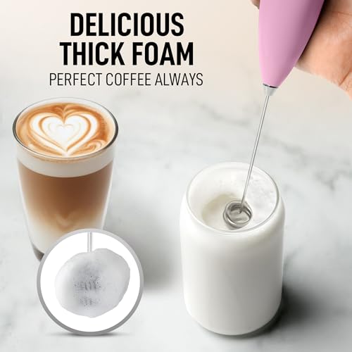 Powerful Milk Frother Wand With Duracell Batteries