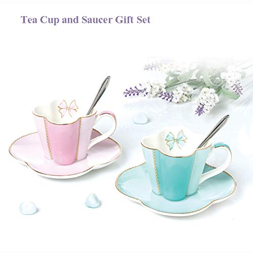 Porcelain Ceramic Coffee Tea Gift Sets Coffee Cup for 4 Series Bone China Teapot with Tea Cups and Teaspoons Birthday Wedding Gifts