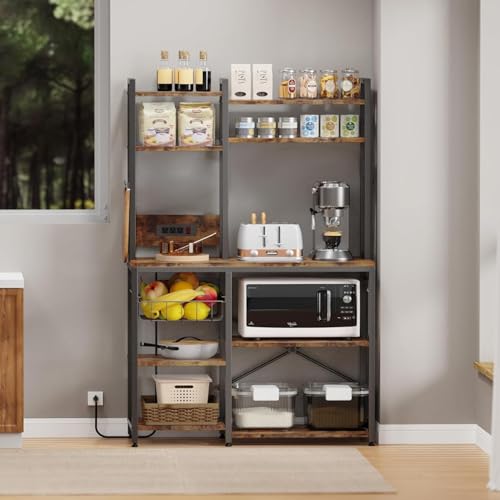 Bakers Rack with Power Outlet