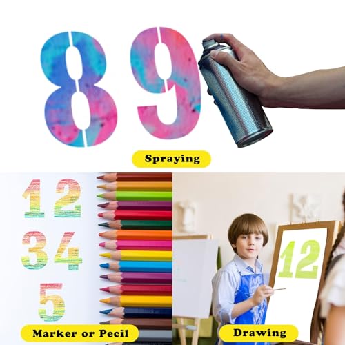 18 Inch Number Stencils Set (10 Count)