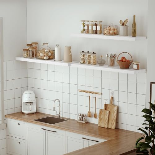 Single Floating Shelves 48x10” Set of 1