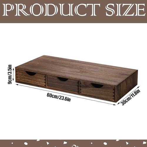 Wooden Coffee Pod Storage Drawer Cabinet Vintage Tea Organizer Holder with Drawers Coffee Cup & Accessory Storage for Home Office Brewers