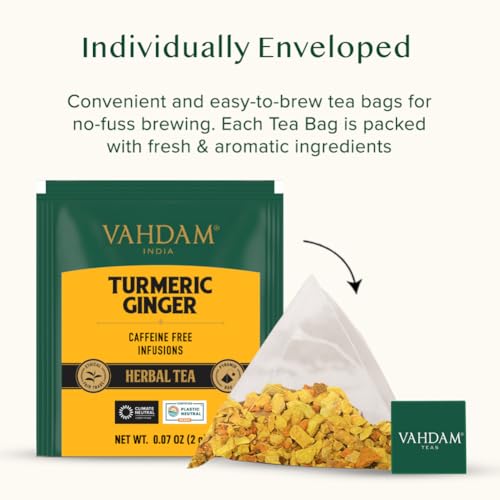 Turmeric Ginger Herbal Tea Bags