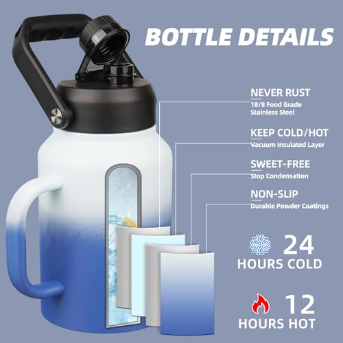 64oz Stainless Steel Water Bottle