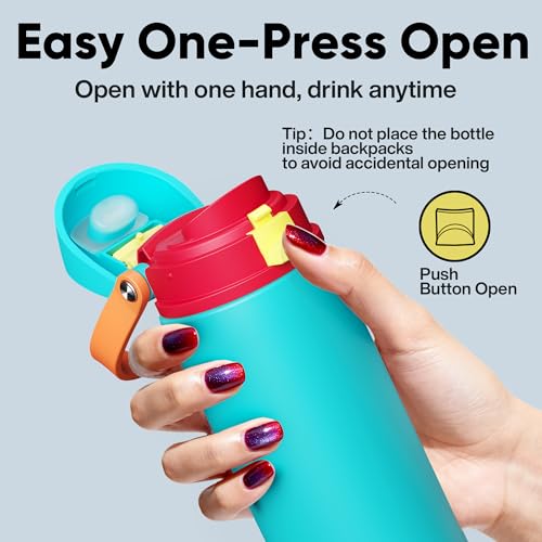 Insulated Water Bottle with Straw