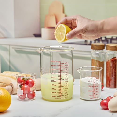 High Borosilicate Glass Measuring Cup Set