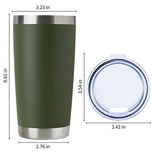 20oz Stainless Steel Tumbler Bulk with Lid (4 Count)