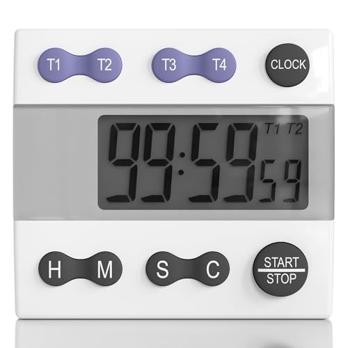 Portable Digital Kitchen Timer 810015 for Cooking and Baking with Loud Alarm