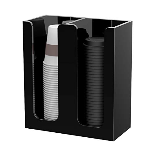 Acrylic Coffee Cup and Lid Storage Organizer Holder