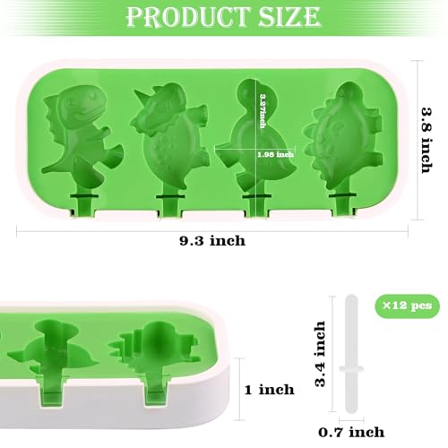 2 Pack Silicone Popsicle Molds