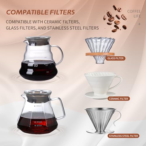 Glass Coffee Server for Drip Coffee Maker