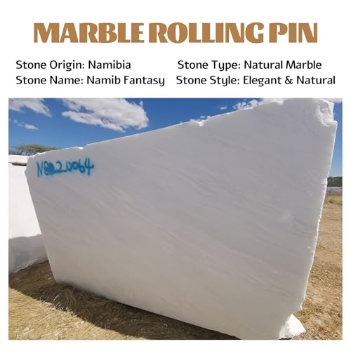 African Natural Marble French Rolling Pin