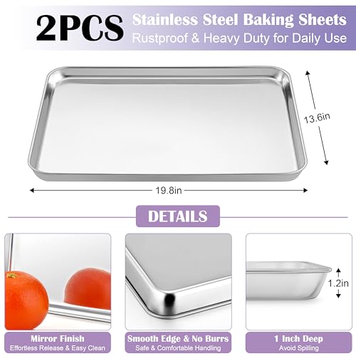 Large Baking Sheet with Wire Rack (4 Count)