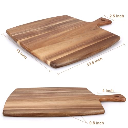 Large Wooden Charcuterie Board Acacia Chopping Cutting Boards for Kitchen