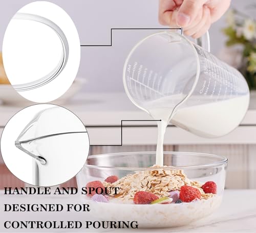 Ackers Etched Graduated Glass Measuring Cup