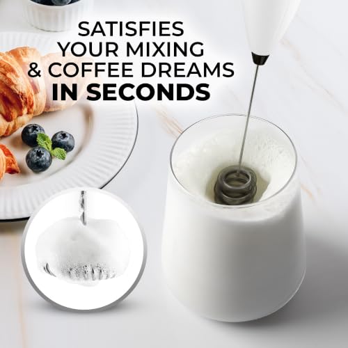 Powerful Milk Frother Wand With Duracell Batteries