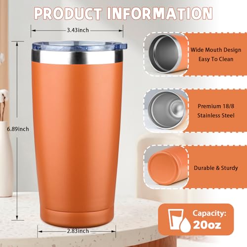 20 oz Tumbler with Lids and Straws