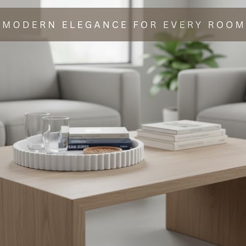 13 Inch Coffee Table Tray Round