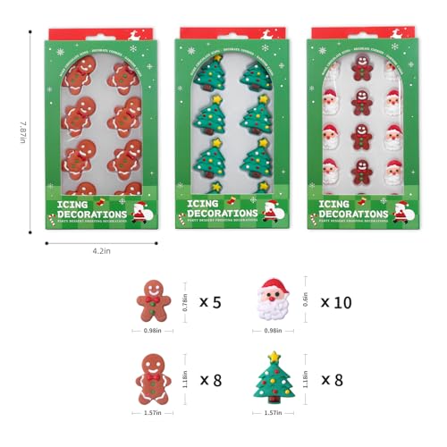 Edible Christmas Cookie Decorations (31 Count)