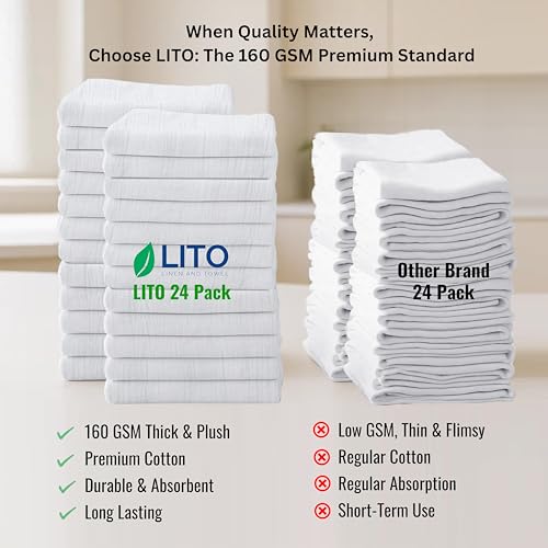 Thick Cotton Napkins (24 Count)