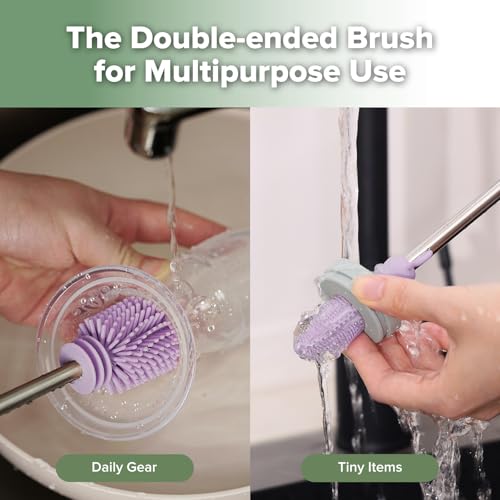 Silicone Cleaning Brush for Baby Bottles & Crevices