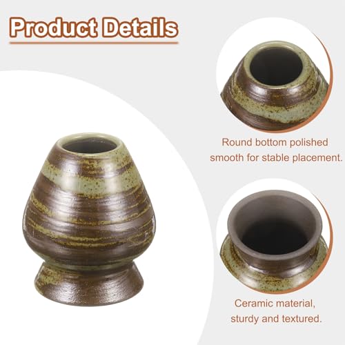 Ceramic Chasen Stand 70mm Matcha Whisk Holder Teas Set Whisks Stand Traditional Matcha Tea Chasen Holder Tea Set Accessories for Tea Tasting