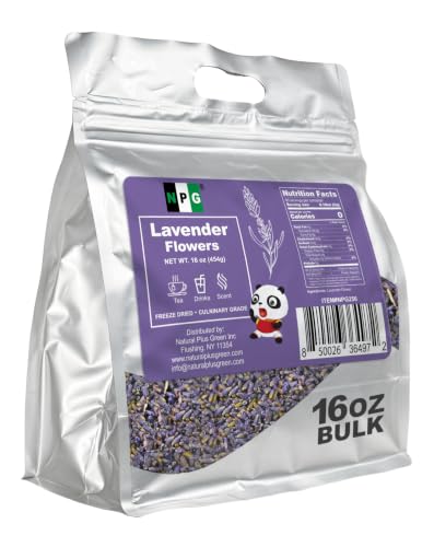 NPG Freeze Dried Lavender Flowers 16 Oz (16 Ounce)