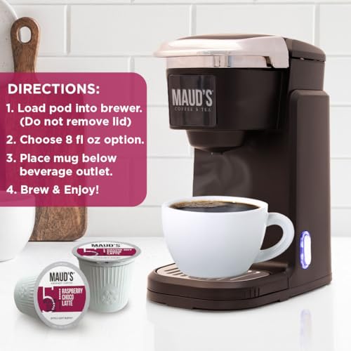 Raspberry Chocolate Flavored Coffee Pods (50 Count)