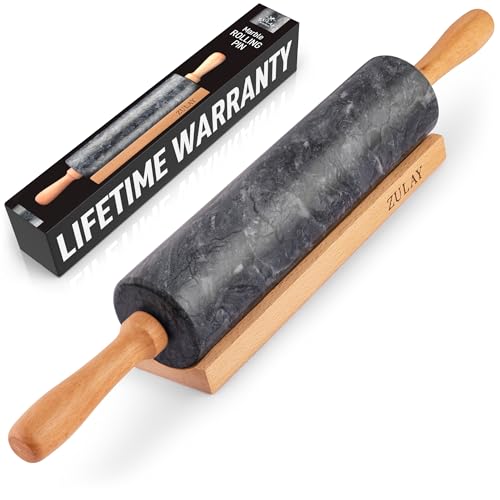 17 Inch Marble Rolling Pin With Stand
