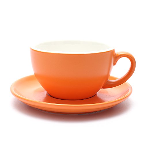 Ceramic Latte Art Cup and Saucer for Latte & Cappuccino