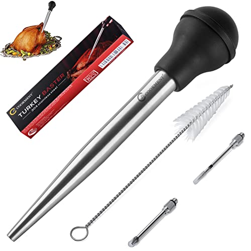 Turkey Baster Syringe for Cooking Meat Injector Set with 2 Marinade Needles