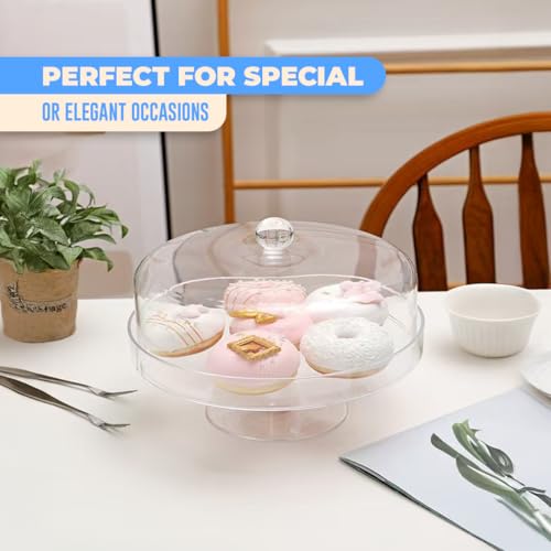 Acrylic Cake Stand with Lid