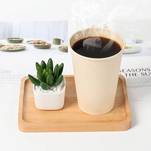 Bamboo Fiber 120 Count 16 oz Disposable Light Brown Paper Coffee Cups