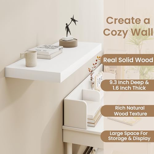 White Floating Shelves 48 InchLong