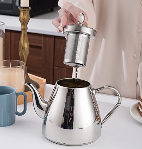 Stainless Steel Teapot with Infuser 1500ml