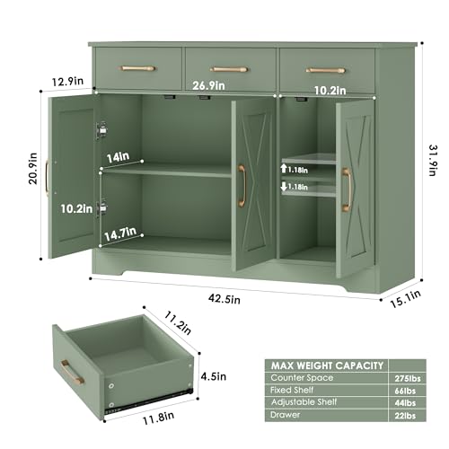 Kitchen Buffet Cabinet with Storage