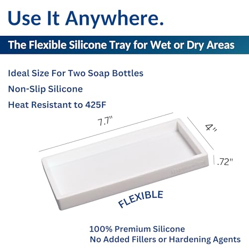 Countertop & Vanity Silicone Tray (2 Count)