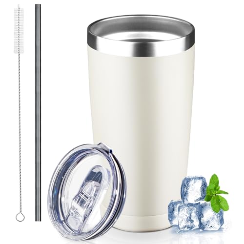 20 oz Tumbler with Lids and Straws