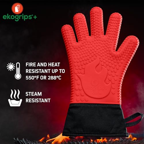 Ekogrips+ Premium Silicone Oven Mitts (2 Count)