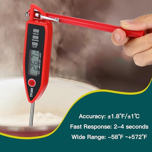 10 Set Digital Food Thermometer Long Probe Instant (10 Count)