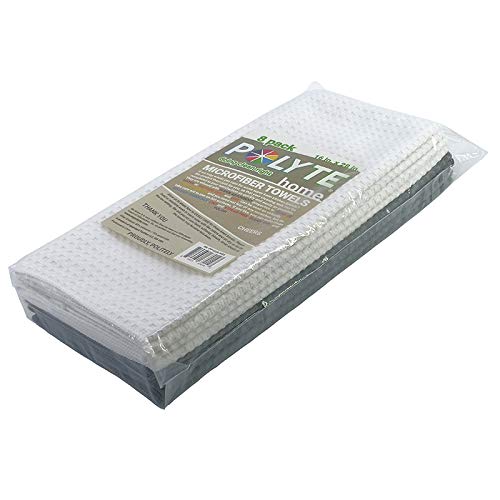 380 GSM Microfiber Waffle Kitchen Dish Tea Towel (8 Count)